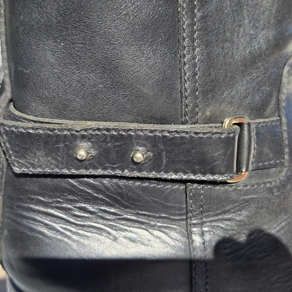 J.Crew Parker Leather Ankle Boots black #03011 size 9 - Picture 10 of 14